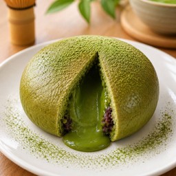 ขนมปังมัทฉะลาวาถั่วแดง