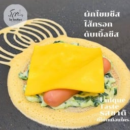 ผักโขมชีส ไส้กรอก ดับเบิ้ลชีส