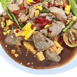 ตำแมงกะพรุน ข้าวโพด