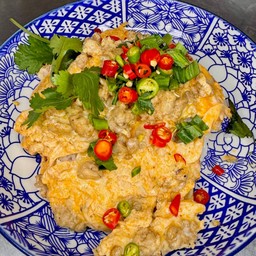 ข้าวไข่ข้นต้มยำหมูสับ