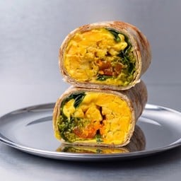 Pesto Mornings (High Protein Vegetarian Wrap)