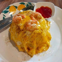 ข้าวไข่เจียวกุ้ง