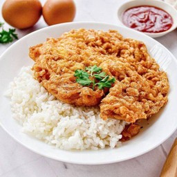 ข้าวไข่เจียว (ไข่ 2 ฟอง)