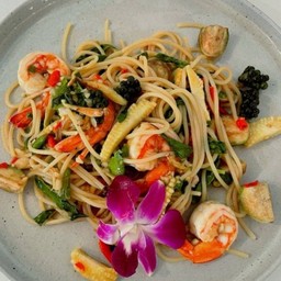 สปาเก็ตตี้ผัดขี้เมากุ้ง