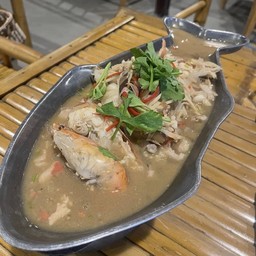 กุ้งแม่น้ำนึ่งบ๊วย