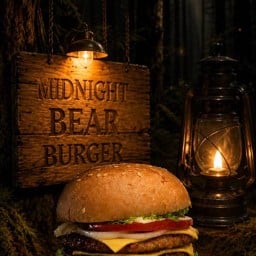Midnight Hungry Bear เบอร์เกอร์