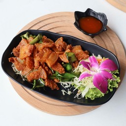 หมูสามชั้นทอด