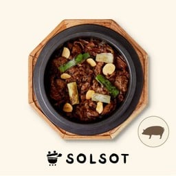 ข้าวอบหมูสามชั้นสไลด์