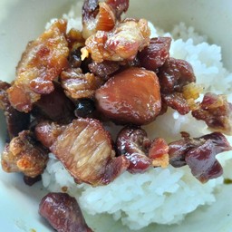 ข้าวหมูทอดแดดเดียว