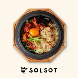 ข้าวอบไก่ทักคัลบีและชีส