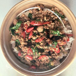 ข้าวกระเพราหมูสับ