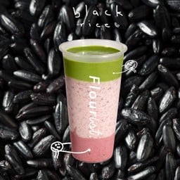 Black sticky rice mochi Yogurt Matcha