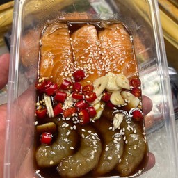แซลม่อนดอง+กุ้งดอง