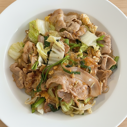 สุกี้แห้งหมูสามชั้น+หมูนุ่ม