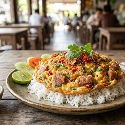 ข้าวไข่เจียวแหนมม (ไข่2ฟอง)
