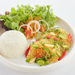 L ข้าวราด ผัดสามฉุน
