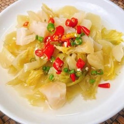 ยำผักกาดดอง