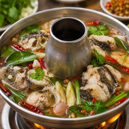 ต้มยำหัวพุงปลาช่อน