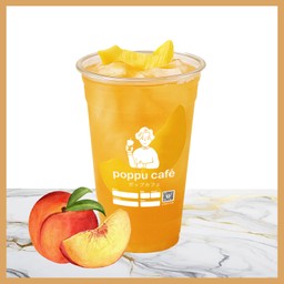 ชาพีช (พร้อมเนื้อผลไม้) 22 oz