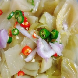 ยำผักกาดดอง