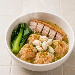(D)-เกี๊ยวกุ้งปูหมูกรอบ