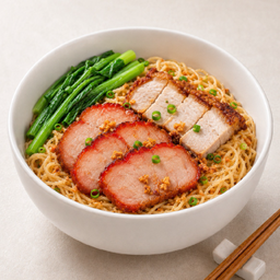 (D)-บะหมี่หมูย่างหมูกรอบ