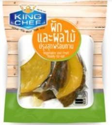 คิงเชฟฟักทองนึ่งพร้อมน้ำตาล120ก.