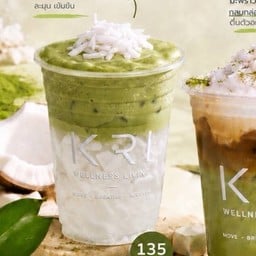 Coconut foam matcha