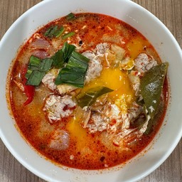 มาม่าหมูสับน้ำข้นทรงเครื่อง