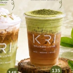 Earl grey tea matcha foam