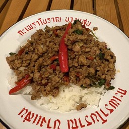 ข้าวกะเพราเป็ดสับ
