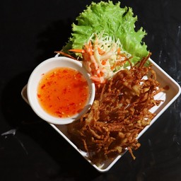 เห็ดเข็มทองทอด