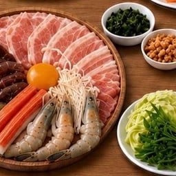 หมูกระทะชุดกลาง