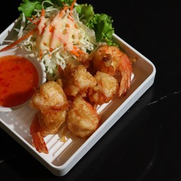 กุ้งชุปแป้งทอด