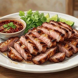หมูอ้วนย่าง