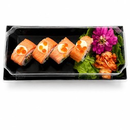 ซูชิแซลมอนสุก โรล ไข่ปลาแซลมอน