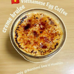 กาแฟฟองไข่ครีมบูเร่ พ่นไฟ