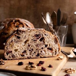 Cranberry Walnut Sourdough (Half Loaf)