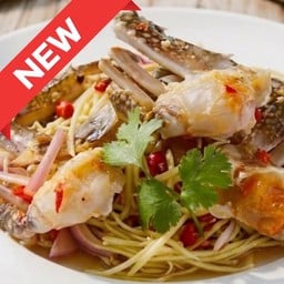 ยำมะม่วงปูม้าสด