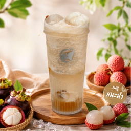 ชาลิ้นจี่มังคุดปั่น Lychee  Mangosteen Tea Smoothie