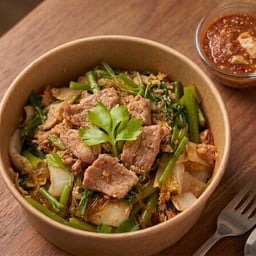 สุกี้แห้ง สูตรโบราณ ใส่หมู น้ำจิ้มรสเด็ดเข้มข้น