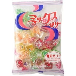 Kinjo Jelly Candy เยลลี่ผลไม้เคี้ยวหนึบกินเปลือกได้ นำเข้าจากญี่ปุ่น 215g (15ชิ้น) คละรส สตอเบอรี่ องุ่น ส้ม เมล่อน สัปปะรด