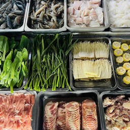 หมูกะทะตัก+ตับ+ทะเล 1โล