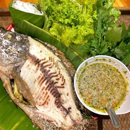 เมี่ยงปลานิลเผา