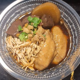 ต้มวุ้นเส้น อกไก่+ปีก+เลือดไก่