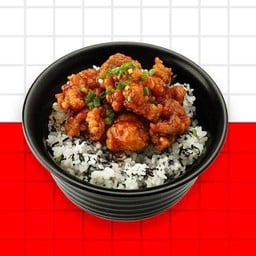 ข้าวคลุกสาหร่ายไก่ทอดเกาหลี