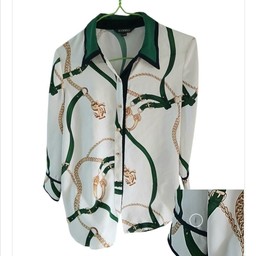 เสื้อชีฟองลายสวยหรูS-M งานแบรนด์ scofield