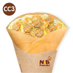 CC3 ไข่+ไส้กรอก+มอสซาเรลล่าชีส+เชดด้าชีส