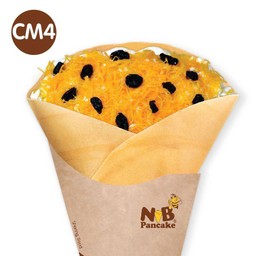 CM4 วิปครีมคาราเมล+ฝอยทอง+ลูกเกด