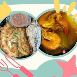 ข้าวปลาทูแกะ+ไข่เจียวชะอม+แกงส้มกุ้งมะละกอ(ถ้วยเล็ก)
